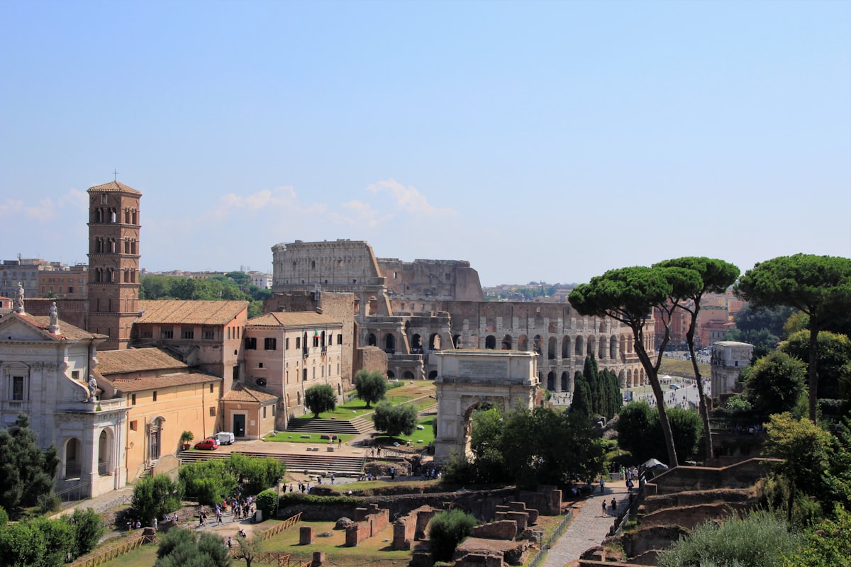 Domus Augustana and the stadium